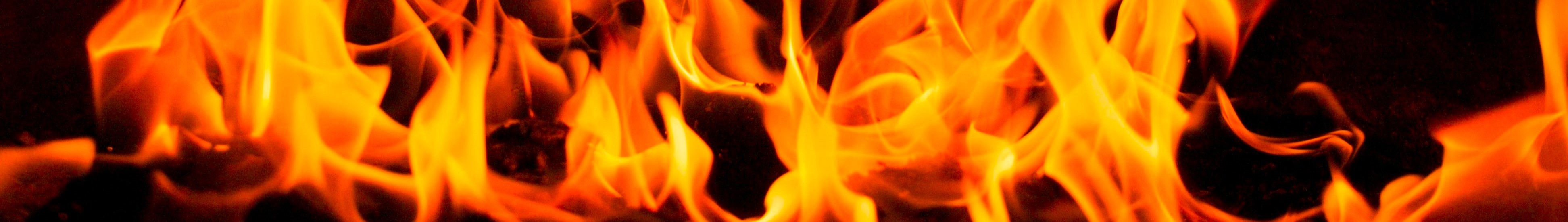 Bannière flammes de GPEX Incendie